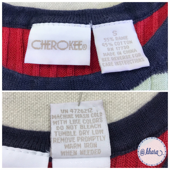 Cherokee Multi-Color Striped Sleeveless Sweater - Picture 6 of 7